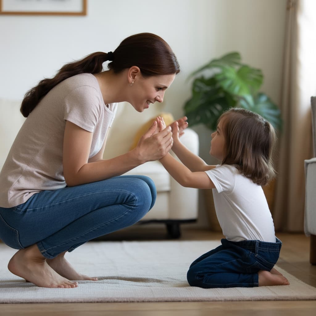 Warm image of a mother and child representing repair after a hard parenting moment