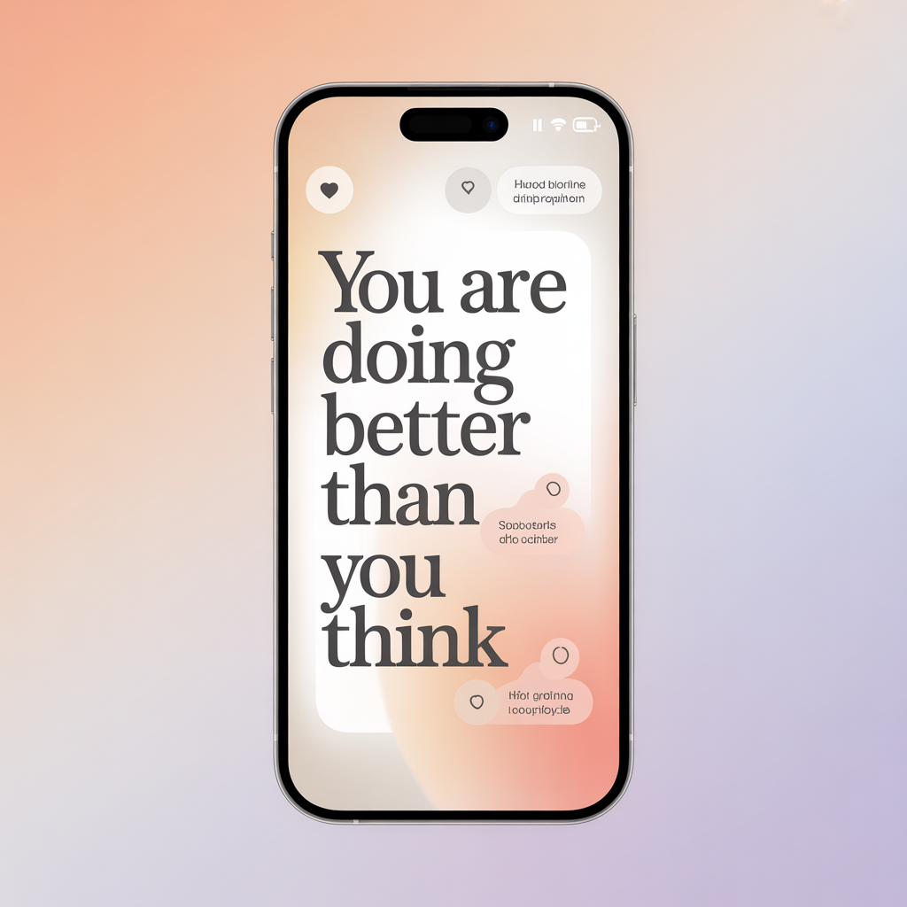 a clean modern smartphone screen mockup