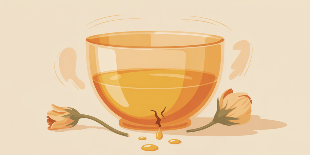 Visual of an almost empty cup representing parental burnout and emotional exhaustion